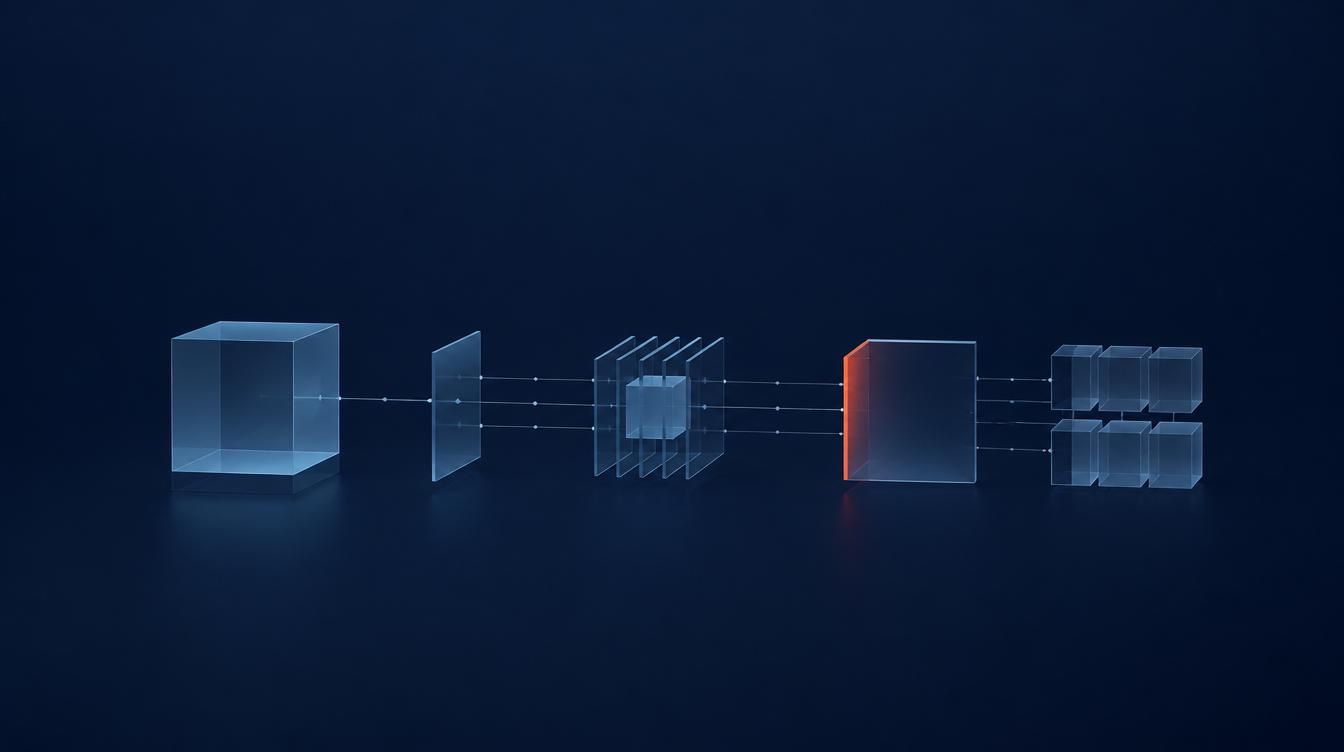 Abstract representation of digital asset infrastructure